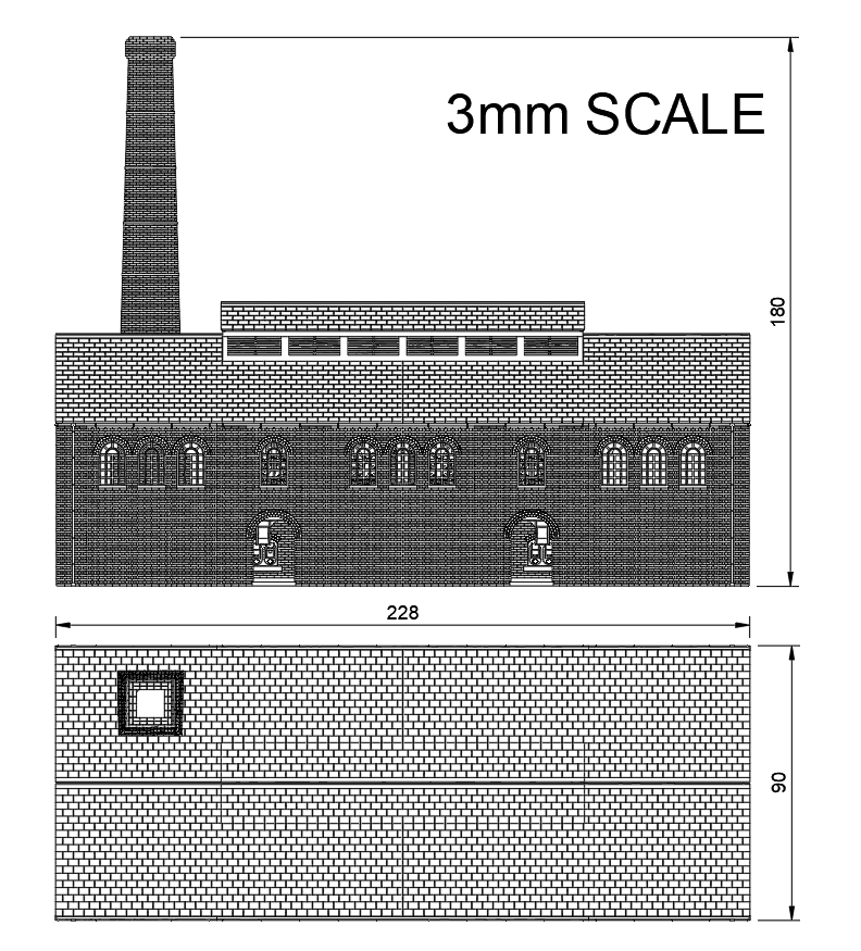 GM506A – Gas Works Retort House TT120/3mm Scale