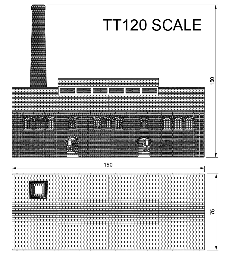 GM506A – Gas Works Retort House TT120/3mm Scale
