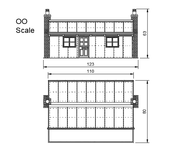 FM814A – WLLR Llanfair Station Building OO9 Scale
