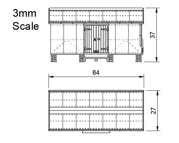 GM814B – WLLR Llanfair Goods Shed TT120/3mm Scale