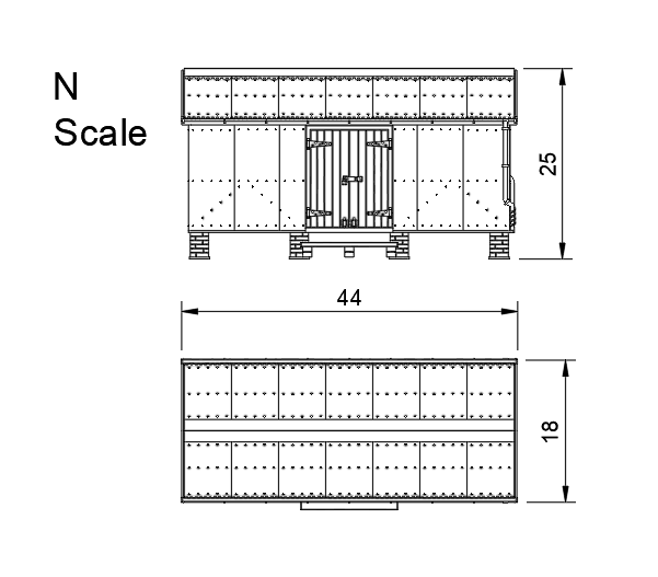HM814B – WLLR Llanfair Goods Shed N Scale