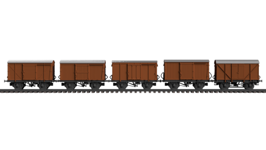 FPC605A – 5x BR 12 Ton Box Van Pack OO/HO Scale