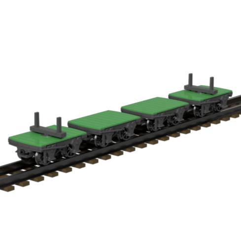 FP757J – GVT Bolster Wagons OO9 Gauge