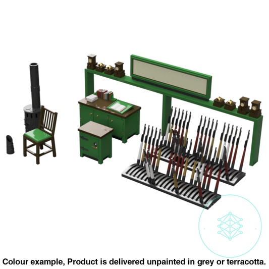 Do605A – Signal Box Interior O Scale Accessory