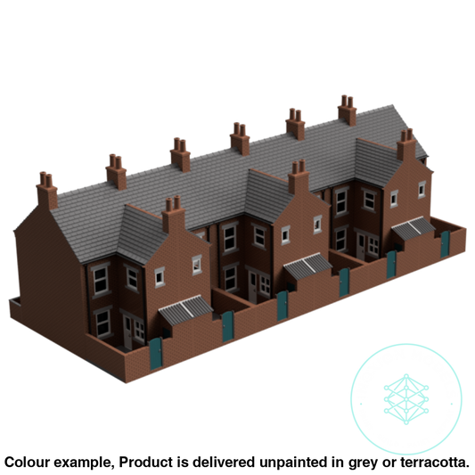 Fc010A – 6X Terrace House Pack Oo Scale Building