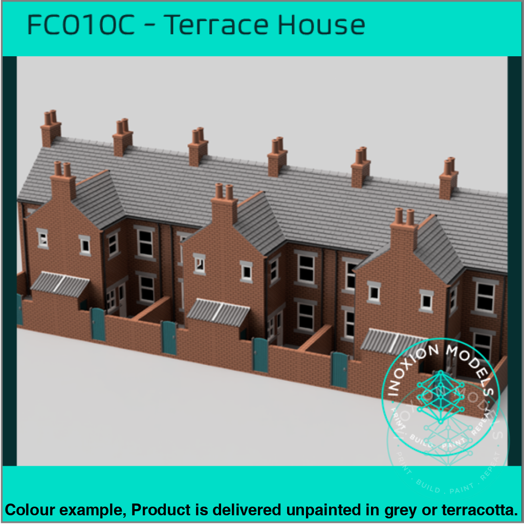 FC010E – 6x Low Relief Terrace House Pack OO Scale