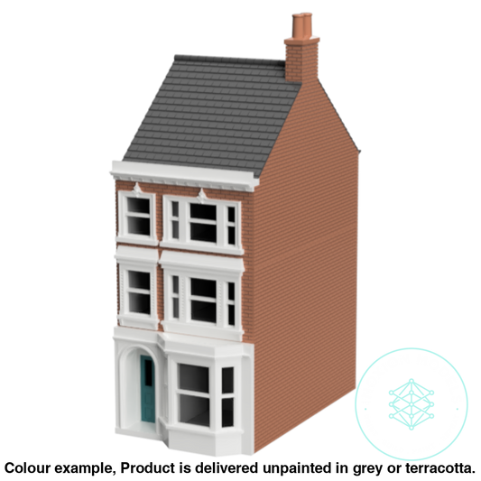 Fm002 – Terraced House Oo/Ho Scale Oo Building