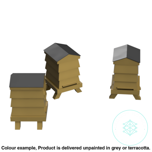 Fo300B – Louvered Beehives Oo/Ho Scale Oo Accessory