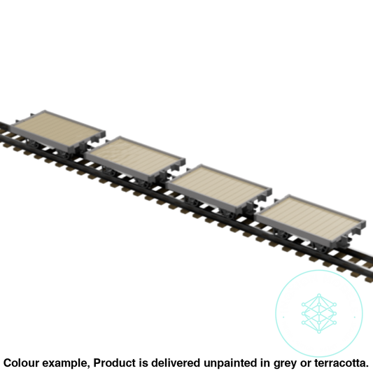 Fpc753C – 4X Light Railway Wagon Pack Oo9 Gauge Oo Scale Rolling Stock