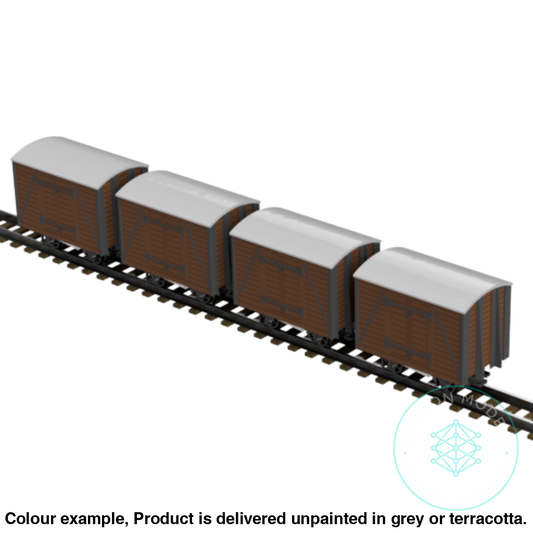Fpc753E – 4X Light Railway Wagon Pack Oo9 Gauge Oo Scale Rolling Stock
