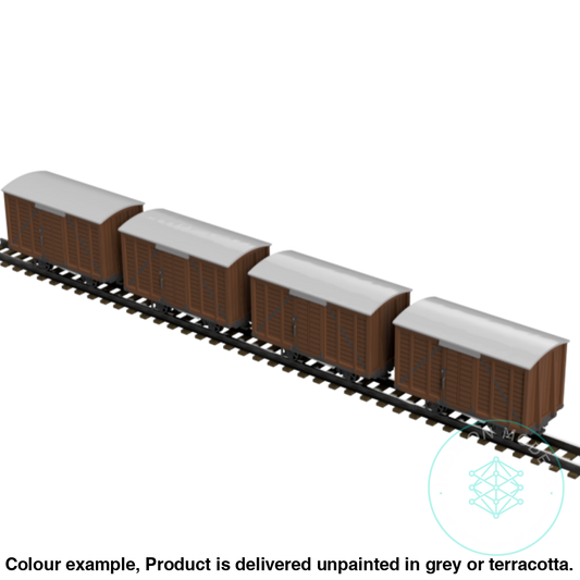 Fpc753F – 4X Light Railway Wagon Pack Oo9 Gauge Oo Scale Rolling Stock