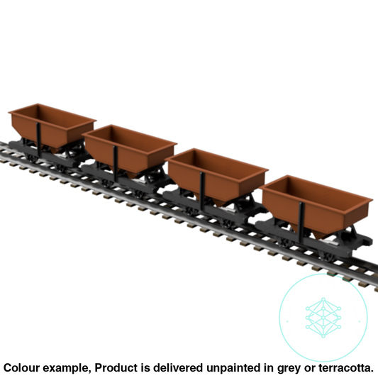 Fpc755C – 4X C&Mlr 3.5 Ton Hopper Wagon Oo9 Gauge Oo Scale Rolling Stock