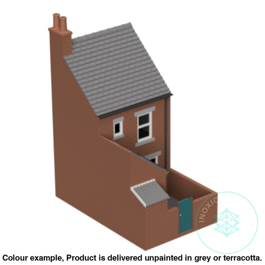 Gm004F – Low Relief Terrace House Tt120/3Mm Scale Tt Building