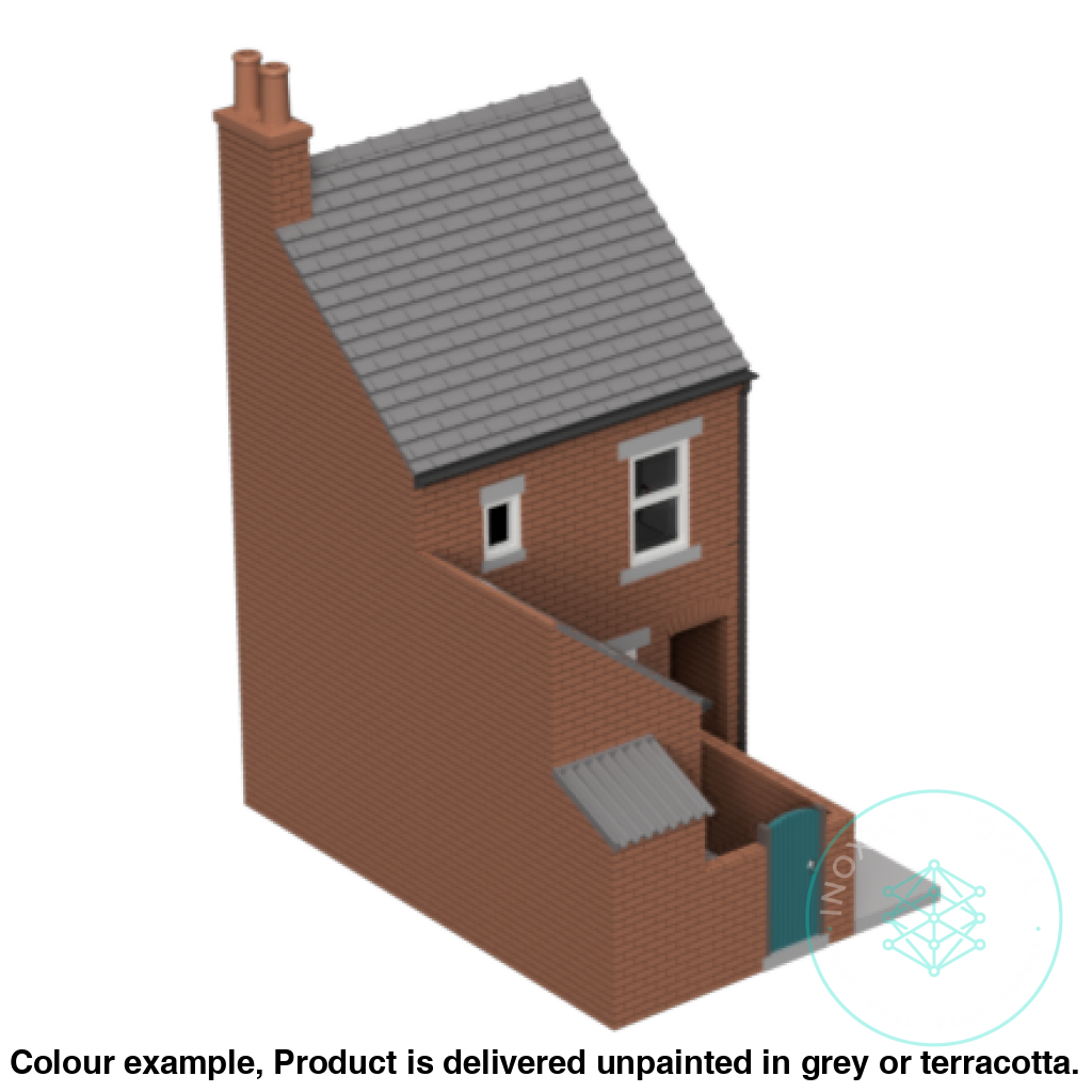 Gm008E – Low Relief Terrace House W Close Tt120/3Mm Scale Tt Building