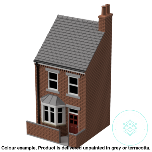 Gm010D – Low Relief Terrace House Tt120/3Mm Scale Tt Building