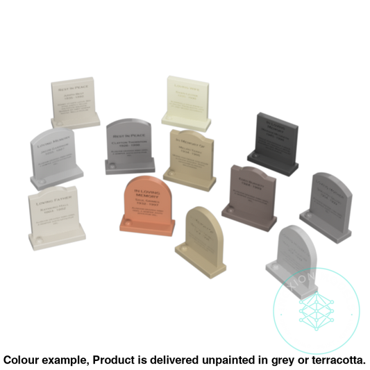 Go307A – Small Grave Stones Tt120/3Mm Scale Tt Accessory