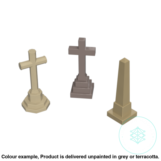 Go307D – Grave Monuments Tt120/3Mm Scale Tt Accessory