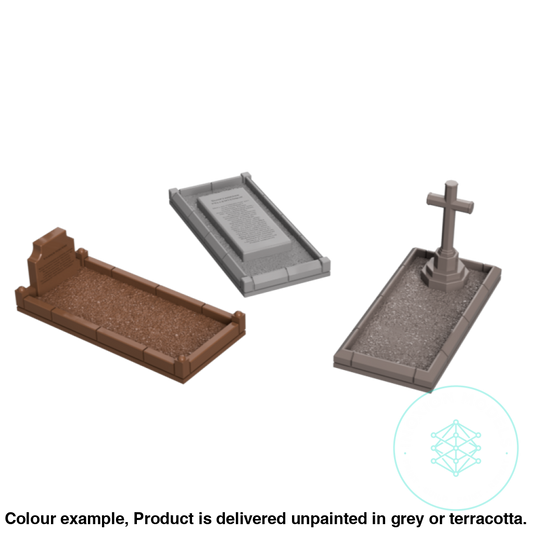 Go307E – Grave Plots Tt120/3Mm Scale Tt Accessory