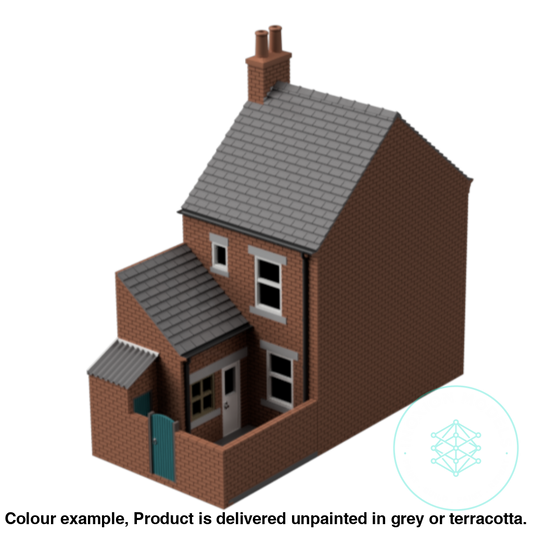 Hm004B – Terraced House N Scale Building