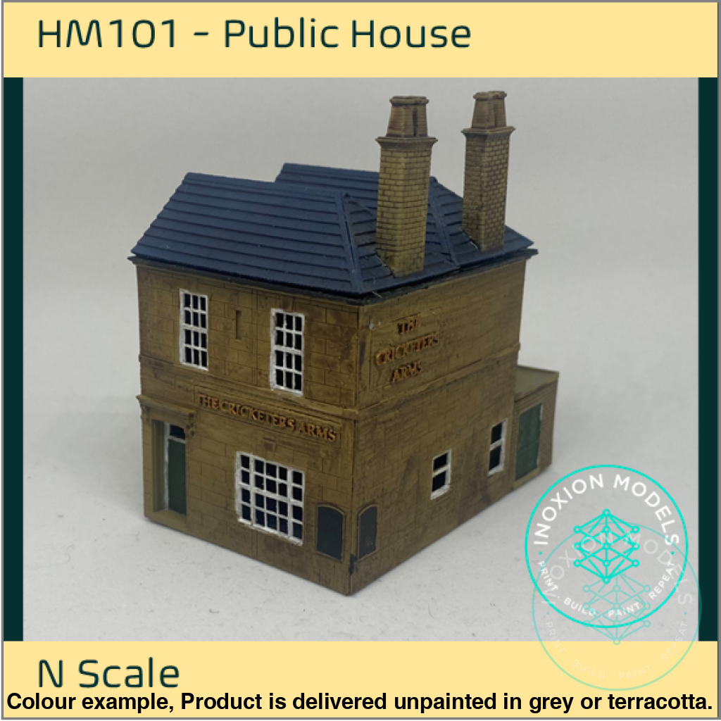 Hm101 – Pub/Hotel N Scale Building