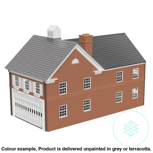 Hm304 – Fire Station N Scale Building