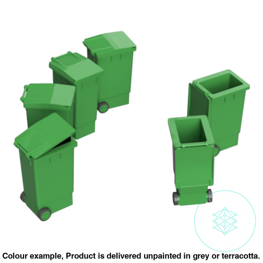 Ho101 A – Wheelie Bins N Scale Accessory