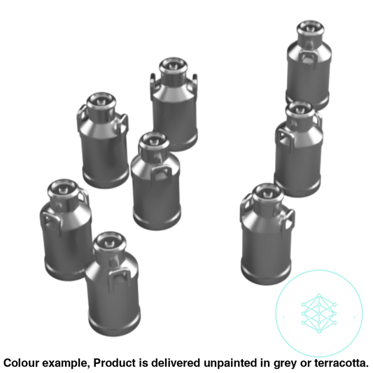 Ho301C – Medium Milk Churns N Scale Accessory