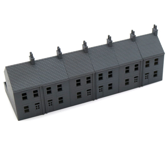 GC004A – 6x Terrace House Pack TT120/3mm Scale