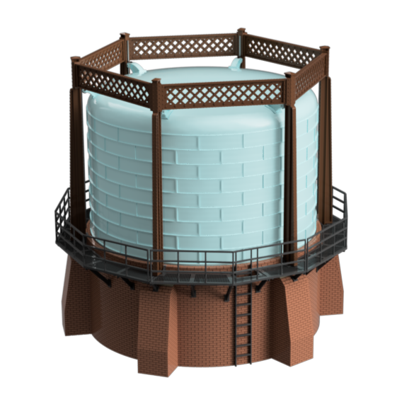 GM506B – Gas Works Gas Holder 3mm/TT120 Scale