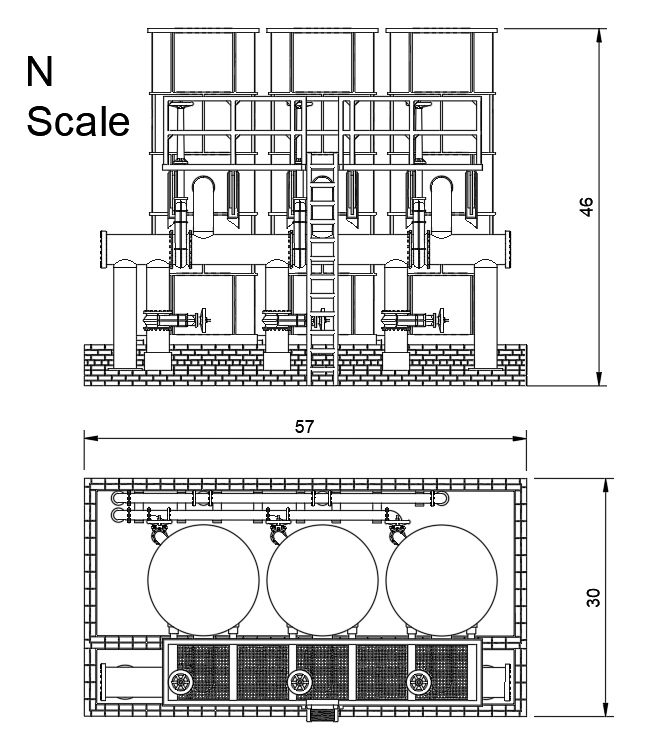 HM506C – Gas Works Condenser N Scale