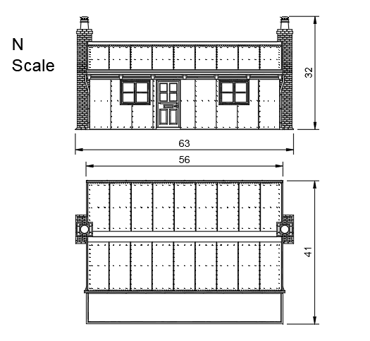 HM814A – WLLR Llanfair Station Building N Scale