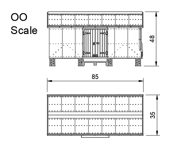 FM814B – WLLR Llanfair Goods Shed OO9 Scale