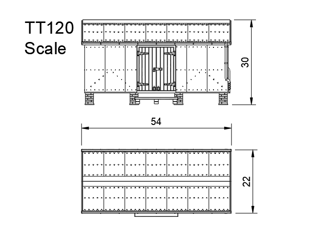 GM814B – WLLR Llanfair Goods Shed TT120/3mm Scale