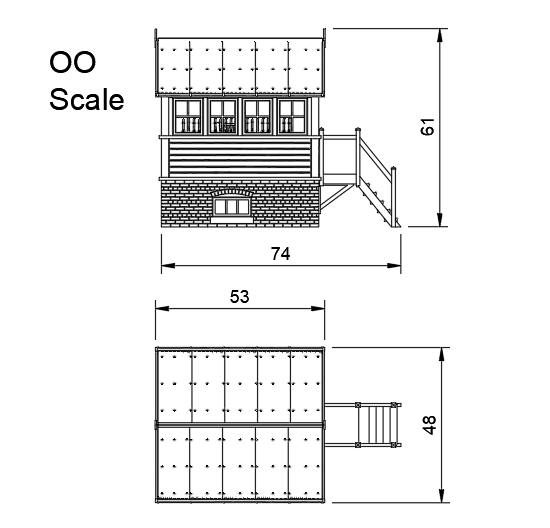 FM814D – WLLR Signal Box OO9 Scale
