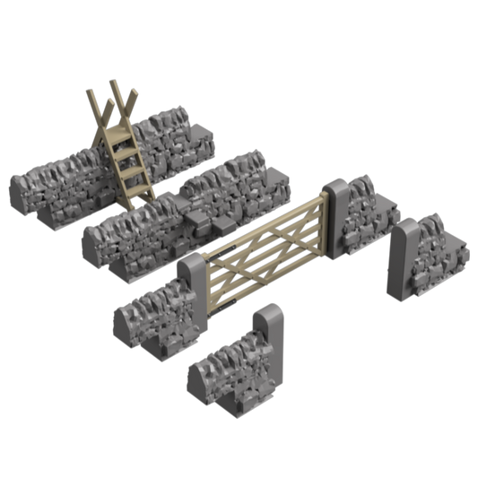 GO303C – Stone Wall Gates & Stiles TT120/3mm Scale