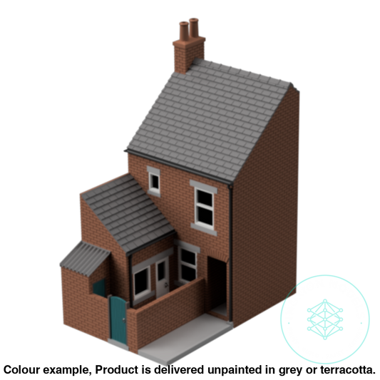 Gm008E – Low Relief Terrace House W Close Tt120/3Mm Scale Tt Building