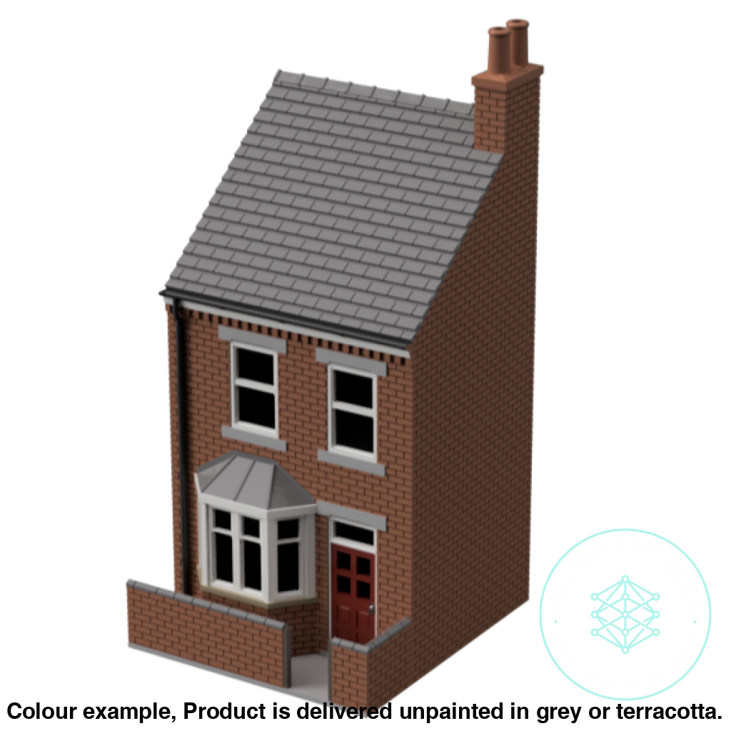 Gm010D – Low Relief Terrace House Tt120/3Mm Scale Tt Building