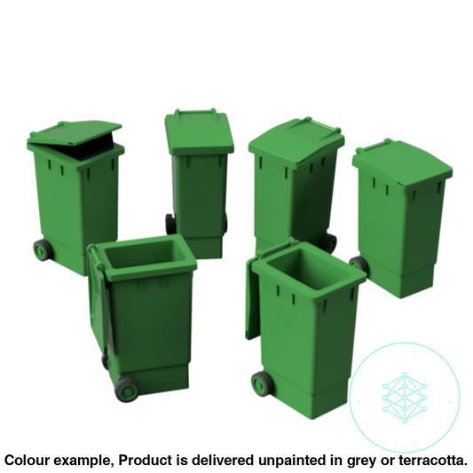 Ho101 A – Wheelie Bins N Scale Accessory