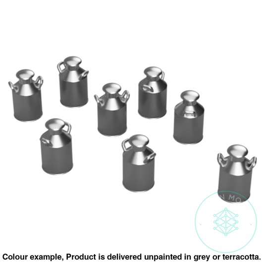 Ho301B – Small Milk Churns N Scale Accessory
