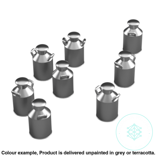 Ho301B – Small Milk Churns N Scale Accessory
